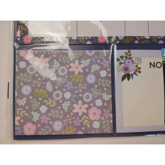 JOT 2026 Spiral Wall Calendar W/ Notes & Shopping List Notepad Purple Floral NEW - Picture 8 of 11